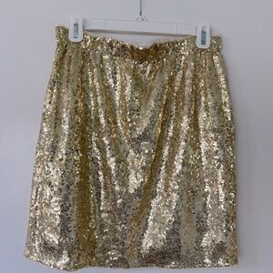 Gold Sequin Skirt
